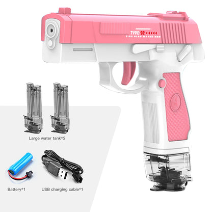 M416 Water Gun Electric Pistol Shooting Toy Full Automatic Summer Shoot Beach Outdoor Fun Toy For Children Boys Girl Adults Gift