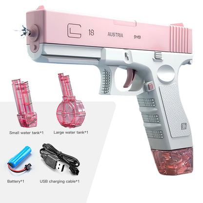 M416 Water Gun Electric Pistol Shooting Toy Full Automatic Summer Shoot Beach Outdoor Fun Toy For Children Boys Girl Adults Gift