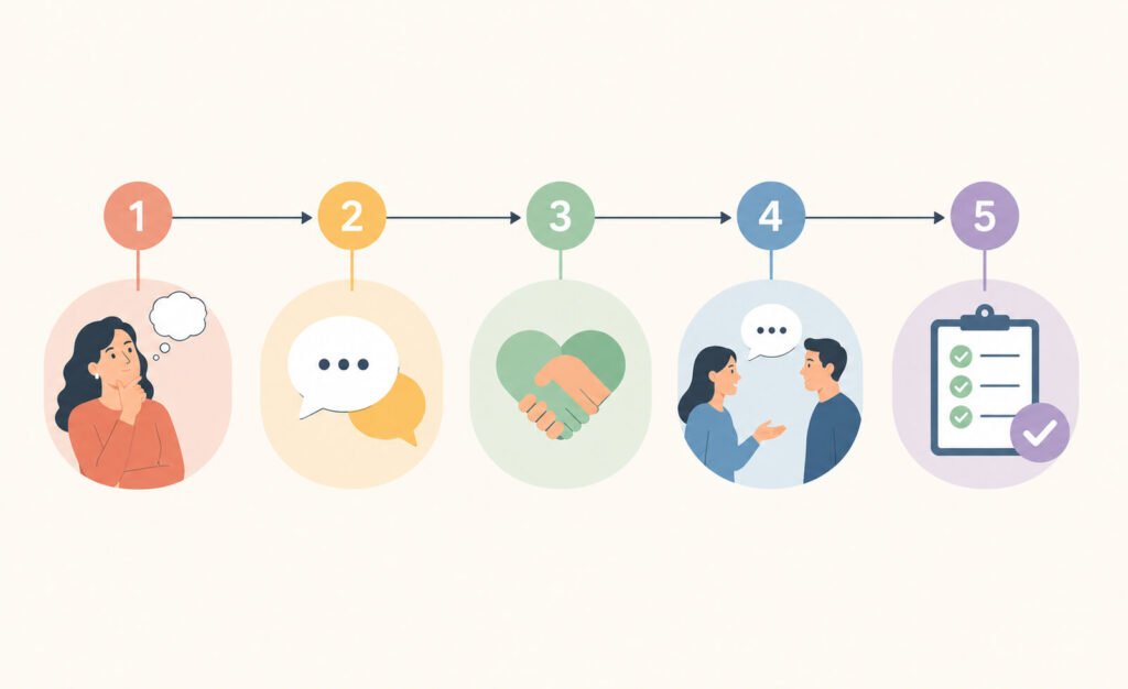 Simple framework and steps for setting healthy boundaries in a relationship