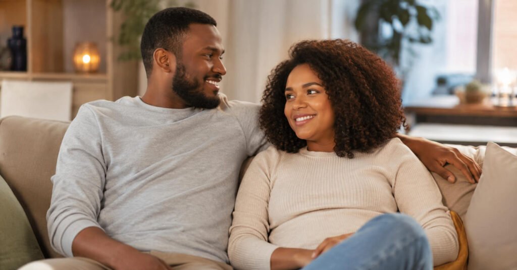 Relationship boundaries shown through a couple building trust and mutual respect