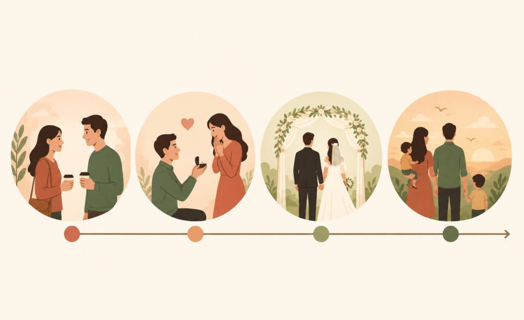 Relationship boundaries across different stages including dating, engagement, and marriage